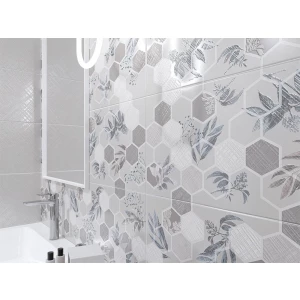 Плитка настенная Azori Incisio Diamond серый 00-00003151 63х31,5 см