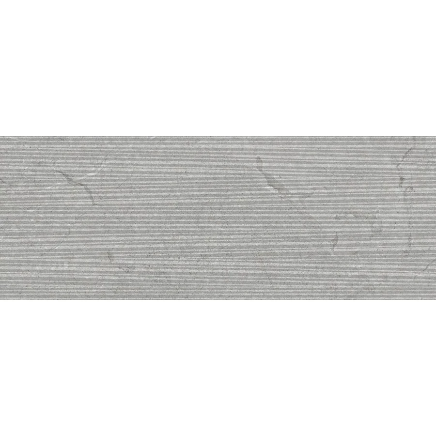 Плитка настенная Porcelanosa Лусерна Асеро Десо / Lucerna Acero Deco матовая серая 100319137 120х45 см
