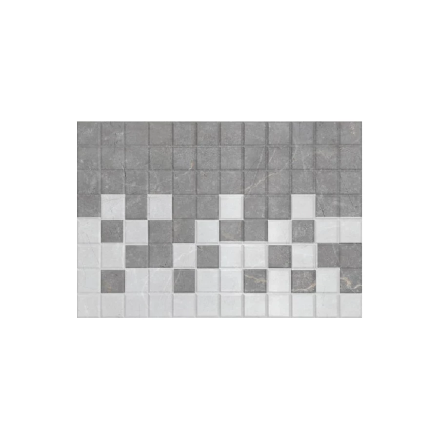 Плитка облицовочная Керамин Аруэ 1Д декор микс серый 40х27,5 см