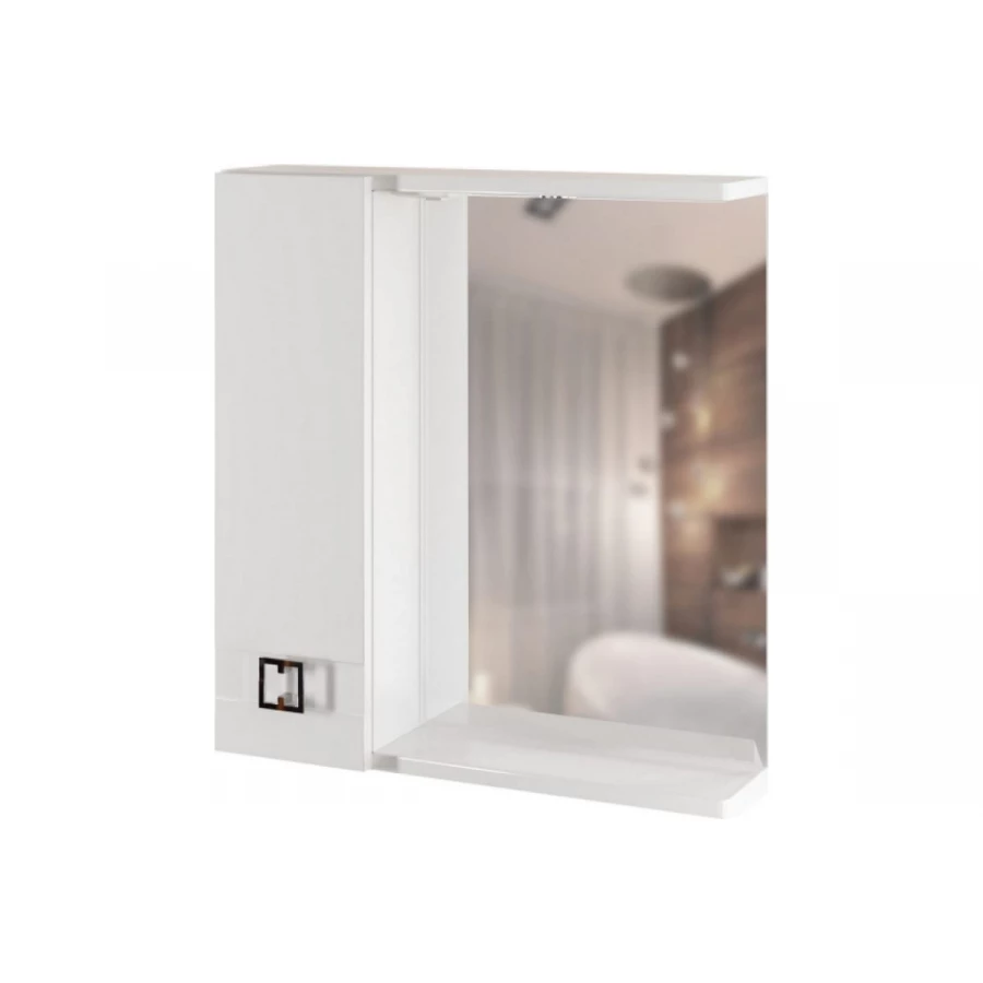 Шкаф навесной MixLine Квадро-65 левый с подсветкой