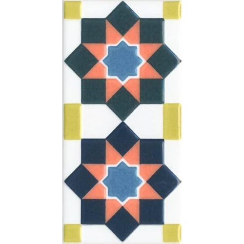 Декор Kerama Marazzi Алькасар многоцветный 7,4х15 см