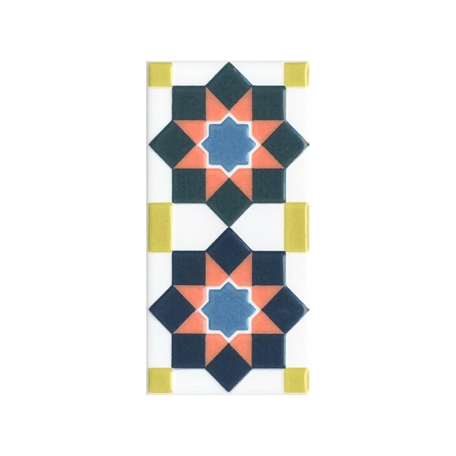 Декор Kerama Marazzi Алькасар многоцветный 7,4х15 см