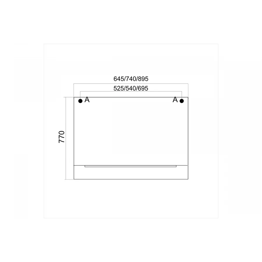 Зеркало MixLine Орион - 90 без подсветки 539325 89,5х77 см