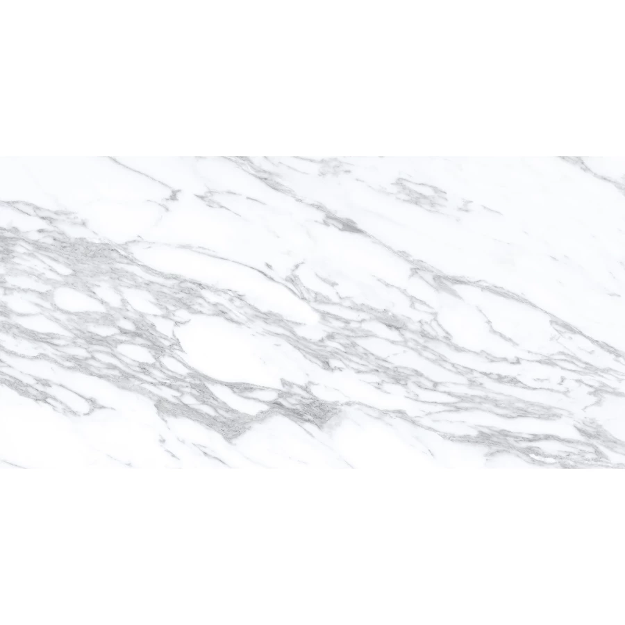 Керамогранит lamore Ceramic Gloss 60х120 Lamiton Bianco глянцевый бело-серый 60/120-031 120х60 см