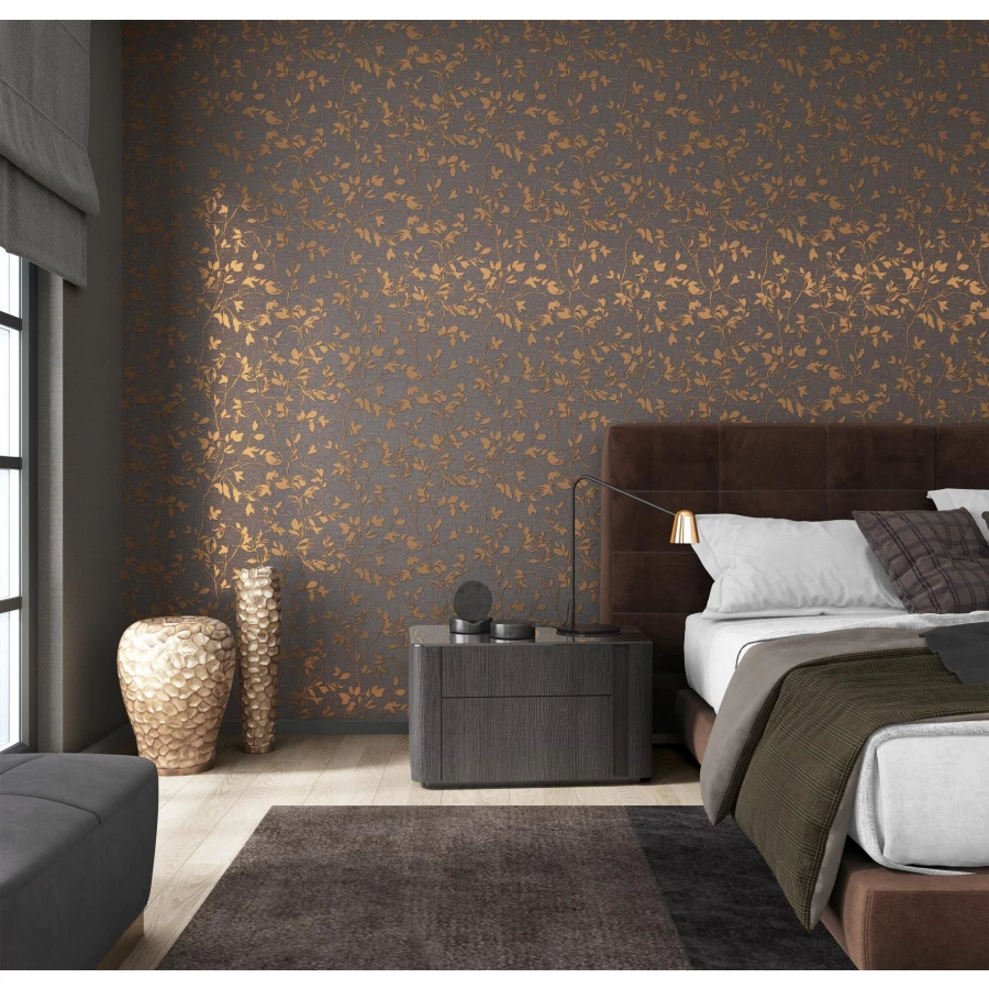 Обои винил на флизелине Marburg City Romance Черный 35030 10,05x1,06 м