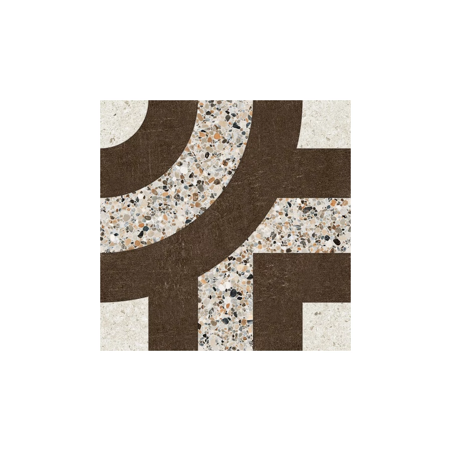 Керамогранит Gresant Artstone Infinia Collection Spin Tropic Choko Matt матовый коричневый 40х40 см