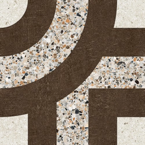 Керамогранит Gresant Artstone Infinia Collection Spin Tropic Choko Matt матовый коричневый 40х40 см