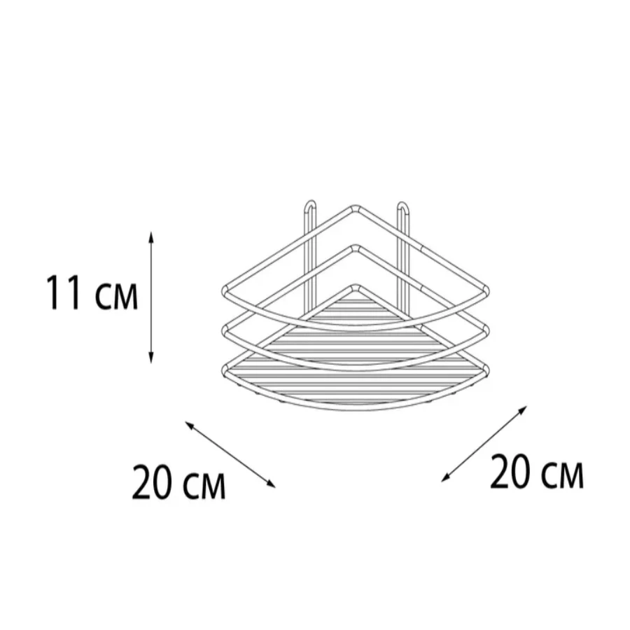 Полка угловая Fixsen белая FX-710W-1