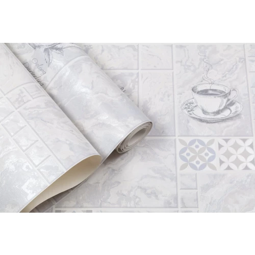 Обои виниловые Palitra Home Tea Time HomeColor серые HC11060-46 0,53х10,05 м