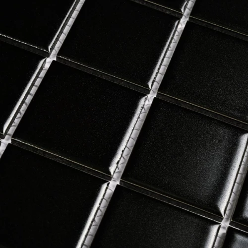 Мозаика Bonaparte Керамогранитная мозаика Manila Black 48х48 матовая черная 30,6х30,6 см