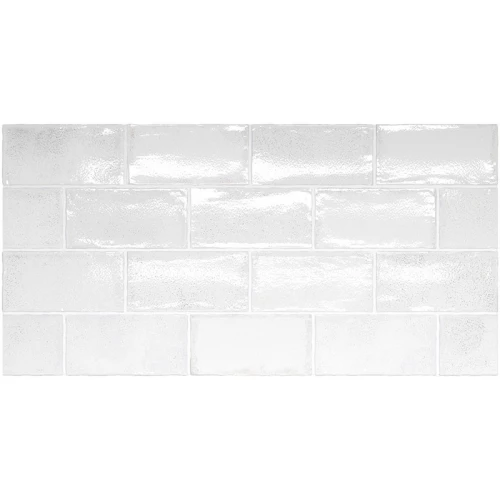 Плитка керамическая Equipe Алтея Whите / Altea White глянцевая белая 27608 15х7,5 см
