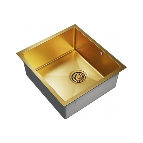 Мойка MixLine PRO подстольный монтаж вып 3 1/2 20см с сифоном золото 548566 45х42 см