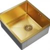 Мойка MixLine PRO подстольный монтаж вып 3 1/2 20см с сифоном золото 548566 45х42 см