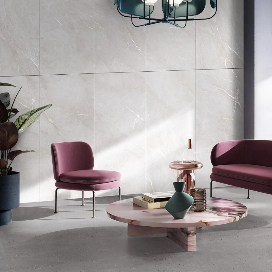 Керамогранит Neodom Marble Orobico Bianco Carving матовый белый N20643 160х80 см