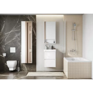 Зеркальный шкаф Сканди 45 белый 1A252002SD010