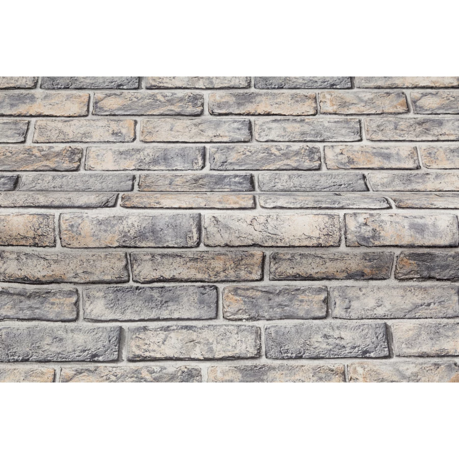 Обои флизелиновые Palitra Home Brick Loft HomeColor черные HC72192-43 1,06х10,05 м