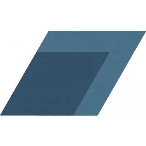 Керамогранит WOW Флоу Диамонд Деcор Блуе / Flow Diamond Decor Blue матовый синий 117358 24х14 см