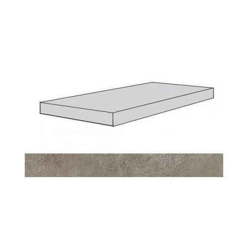 Ступень угловая правая Atlas Concorde Россия Дрифт Лайт Грей / Drift Light Grey матовая серая 620070001319 60х33 см