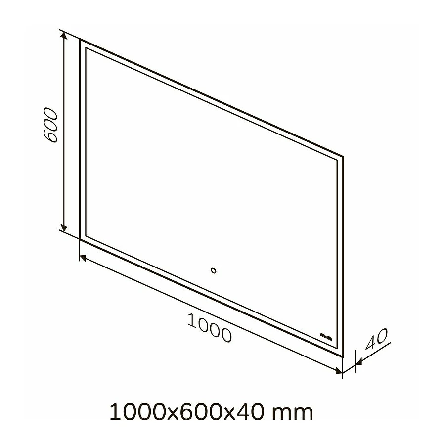 Зеркало с подсветкой Am Pm Spirit V2.0 ИК сенсором и системой антизапотевания M71AMOX1001SA 100 см