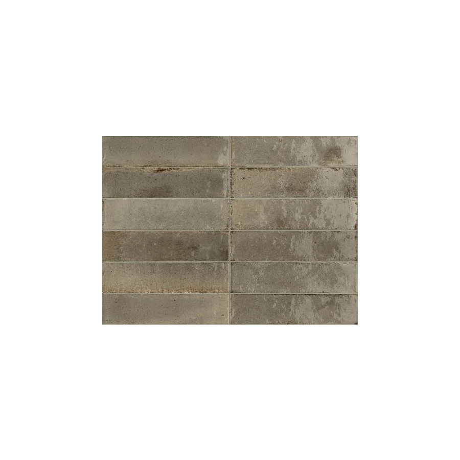 Керамогранит Marazzi Lume Greige серый 6х24 см