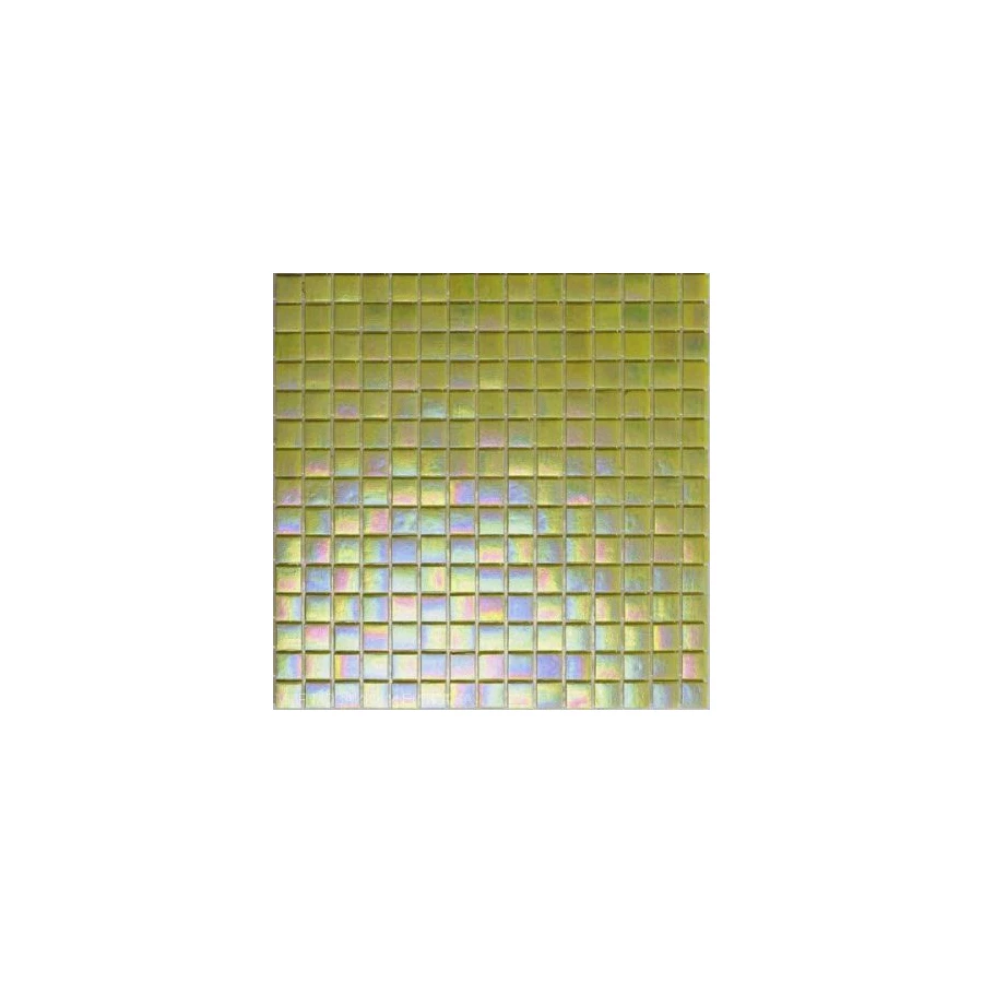 Стеклянная мозаика Rose Mosaic Rainbow сетка 1,5x1,5 глянцевая зеленая WB90rosa15*15 32,7х32,7 см