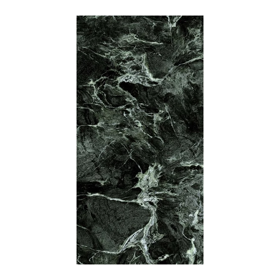 Керамогранит Italon Магма Альпи Грин Пат полуматовый черный 610015000710 160х80 см