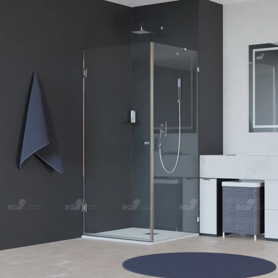Душевой уголок RGW HO-034 Прозрачное 35063400-11 100х100 см