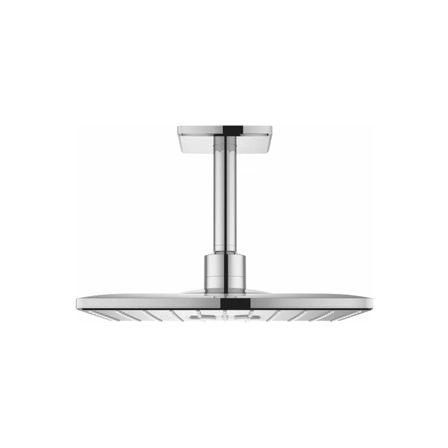 Верхний душ Grohe Rainshower 310 SmartActive Cube с душевым кронштейном 2 режима струи хром 26481000 142 мм