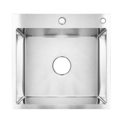 Кухонная мойка Azario Sabrina нержавеющая сталь цвет серебро AZS5050S 50х50х20 см