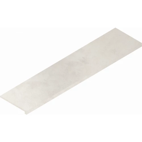 Ступень угловая правая из керамогранита Italon Форум Вэйв Полар матовая белая 620070003139 120х33 см