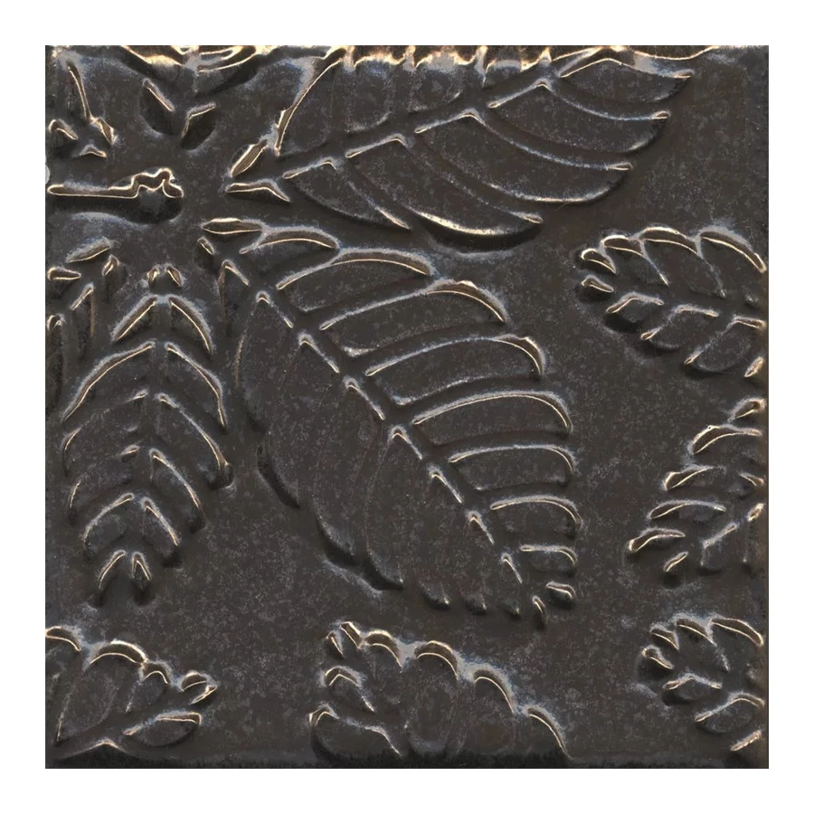 Плитка настенная Kerama Marazzi Агдаль 1 Декор металл структура матовый коричневый KMD2SFB002BN 15x15 см