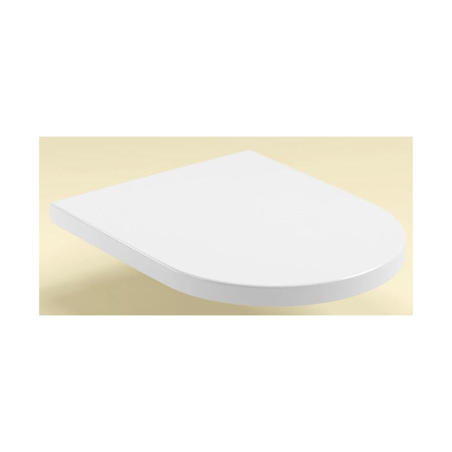 Быстросъемное дюропластовое сиденье Lavinia Boho с медленно опускающейся крышкой 33290420, подходит для унитаза из коллекции Biore Compacto 330402CR