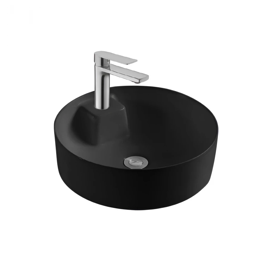 Раковина Aquatek Европа для установки на столешницу матовый черный AQ5212-MB 40,5х40,5х14 см