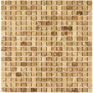 Мозаика Bonaparte Каменная мозаика Madrid-15 slim Pol 15х15 коричневая 30,5х30,5 см