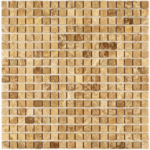 Мозаика Bonaparte Каменная мозаика Madrid-15 slim Pol 15х15 коричневая 30,5х30,5 см