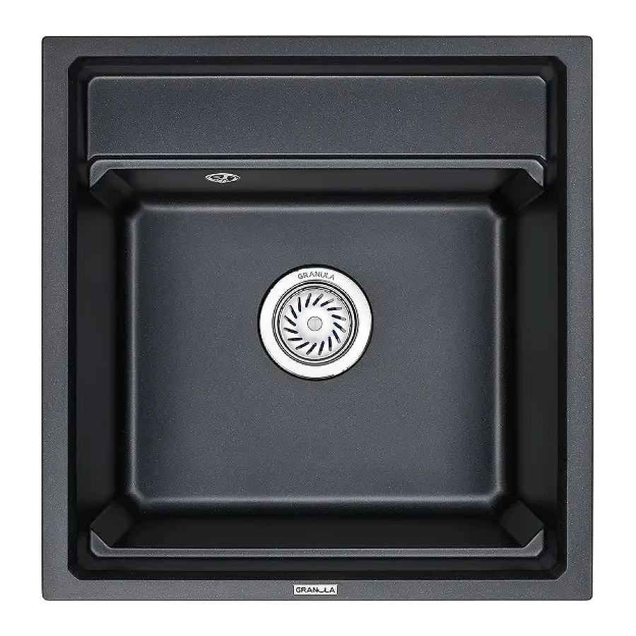 Кухонная мойка Granula Kitchen Space 5002, ШВАРЦ 50х51 см