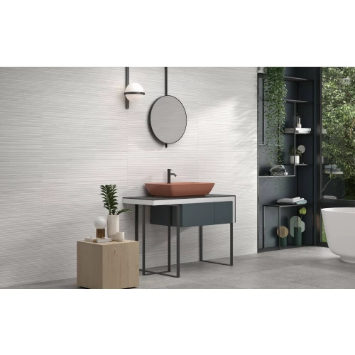 Плитка настенная Colorker Линнеар Вхите / Linnear White матовая белая 221150 100х31,6 см