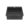 Кухонная мойка Lemark Janga 540 прямоугольная из нержавеющей стали чёрный 9932112
