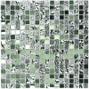 Мозаика Bonaparte Стеклянная мозаика Mirror 15х15 зеркальная глянцевая серебряная 30х30 см