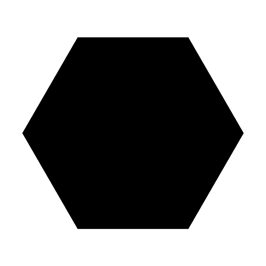 Керамогранит Codicer Basic Hex.25 Black 25x22 см