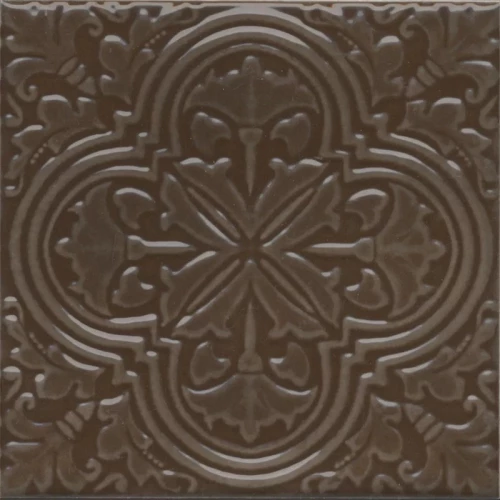 Плитка настенная Kerama Marazzi Фес Декор глянцевый коричневый KMD3STA005BN 15x15 см