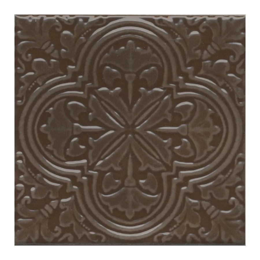 Плитка настенная Kerama Marazzi Фес Декор глянцевый коричневый KMD3STA005BN 15x15 см