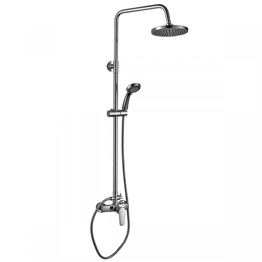 Смеситель Rossinka S35-45 для душа с регулируемой высотой штанги и лейкой 