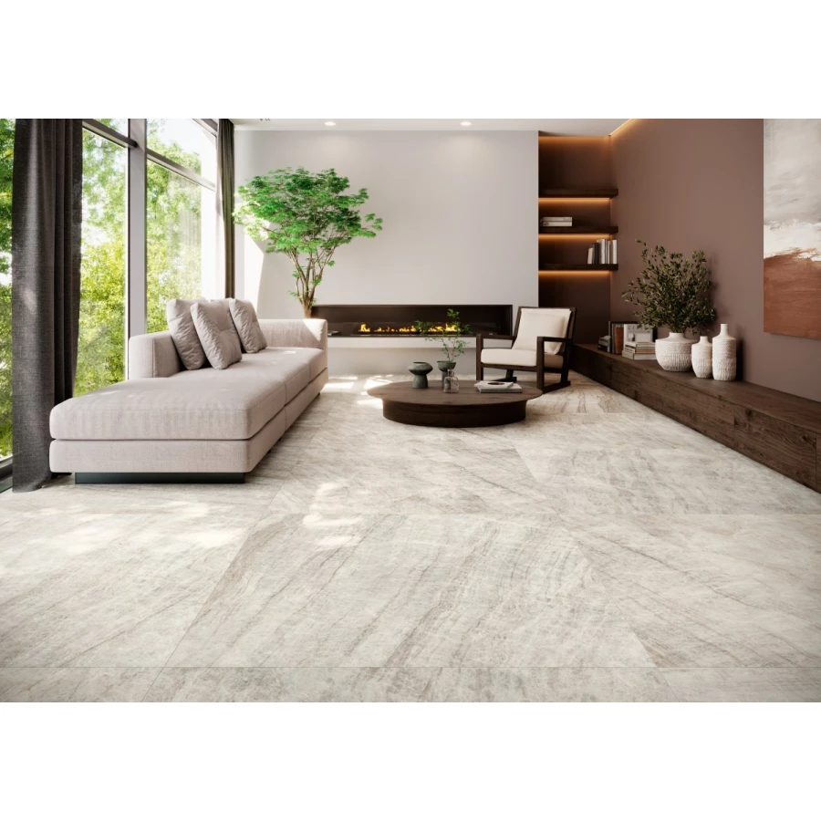 Керамогранит Grespania Taj Mahal Sand Satinado серый 120х60 см