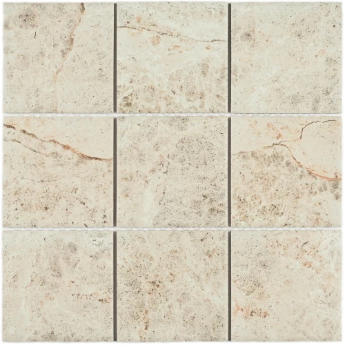 Мозаика Bonaparte Керамогранитная мозаика Maxi beige 97х97 матовая бежевая 29,7х29,7 см
