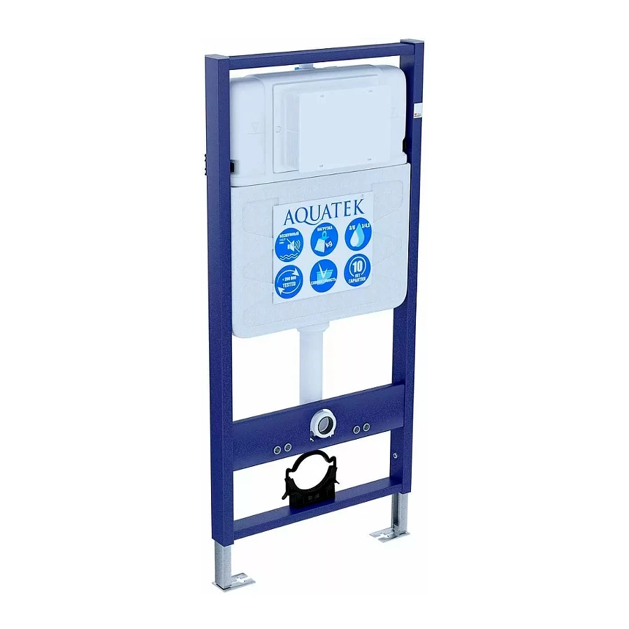 Комплект унитаз с инсталляцией Aquatek с тонким сиденьем soft-close Set Aquatek оберон