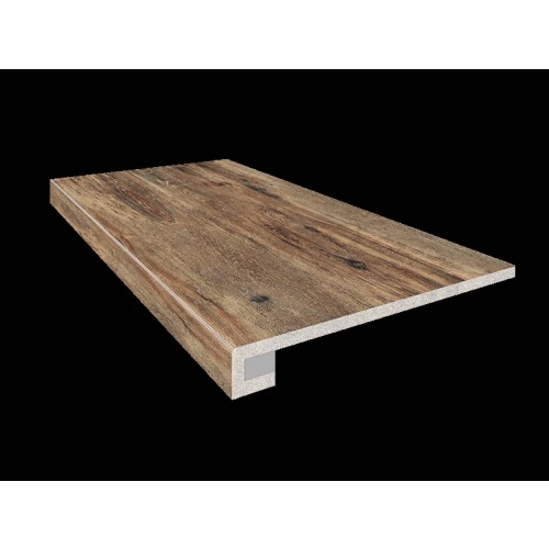 Комплект Estima Brigantina Ступень BG01 33x120 неполированная прямоугольная бортик без насечек Подступенок 14,5x120 32752