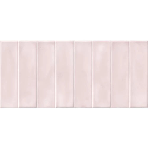 Облицовочная плитка Cersanit Pudra PDG074 кирпич рельеф розовый 44*20 см
