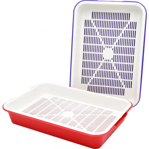 Туалет для кошек ZooExpress Адам с сеткой на высоких ножках 38,5х27х6,5 см 