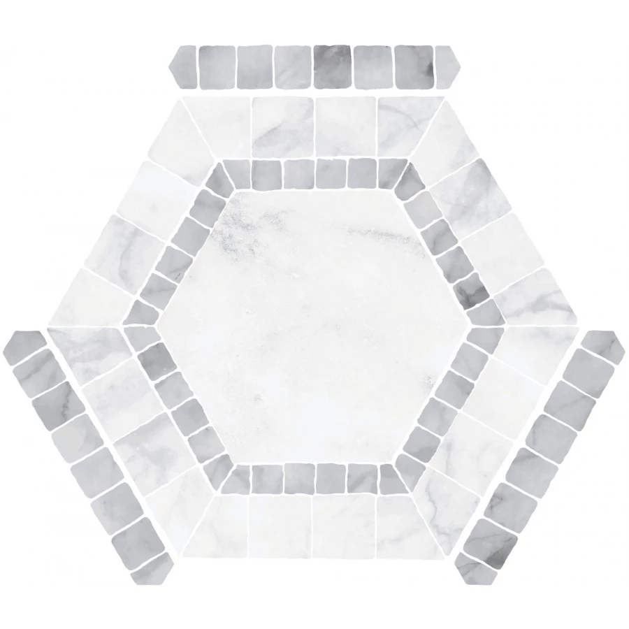 Керамогранит Monopole Avant Ibiza White 25х22 см